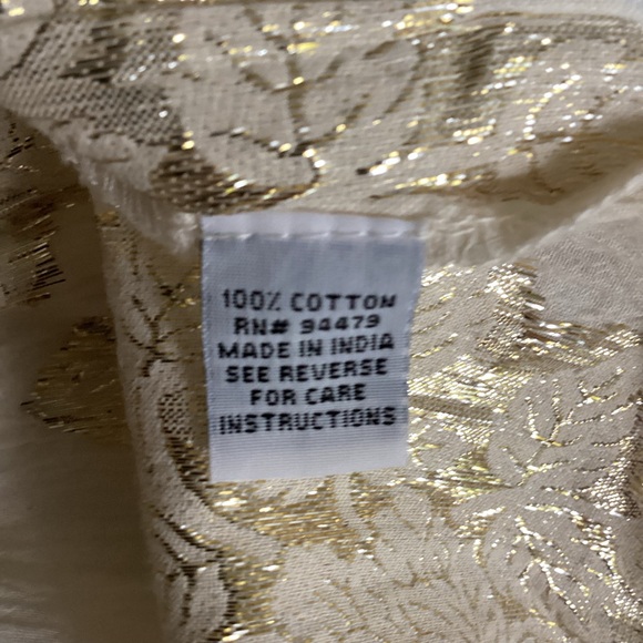 Me 2 Magic Maxi Dress Small Metallic Embroidered Gold  Boho Holiday Party - Picture 11 of 16